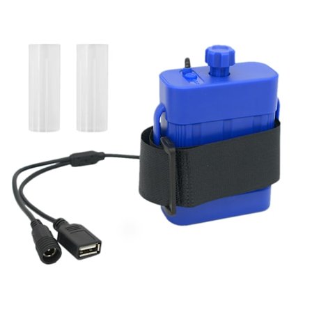 8,4V genopladelig batteripakke til cykellygter og forlygter IPX7 batteriudskiftning 2 x 18650 batterier hus