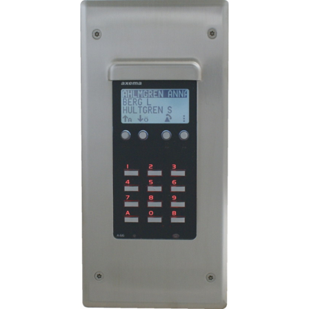 Axema 2-3860 Frontpaket infälld Rostfritt stål, Larm & säkerhet
