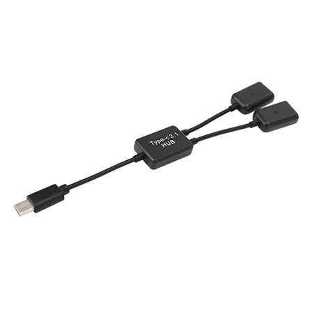 Typ C Otg Usb 3.1 Hane till Dubbel 2.0 Hona Otg Laddning 2 Port Hub Kabel Y Splitter