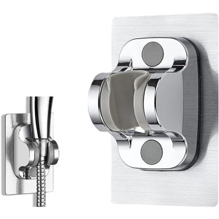 Duschhållare, handduschhållare utan borrning, väggmonterad duschhuvudhållare, universell justerbar handduschhållare, badrumstillbehör