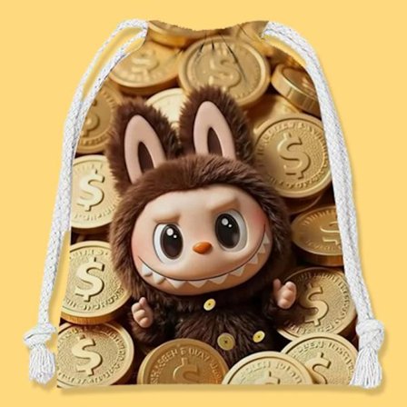 Ny tegneserie monster snorpose tegneserie liten tøyveske diverse oppbevaringspose kosmetikkveske bærbar toalettveske