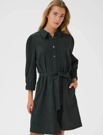 Kaffe Kavera Dress - Khaki green - 46