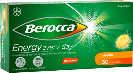 Berocca Energy brusetabletter appelsin 30 stk