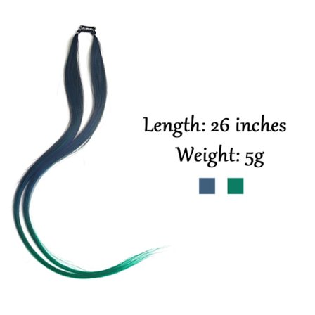 AZIR Clip On Hair Extension 10Color Ombre Rak Hair Extension Clip In Hairpieces Lågtemperatur Fiber Hårstycken