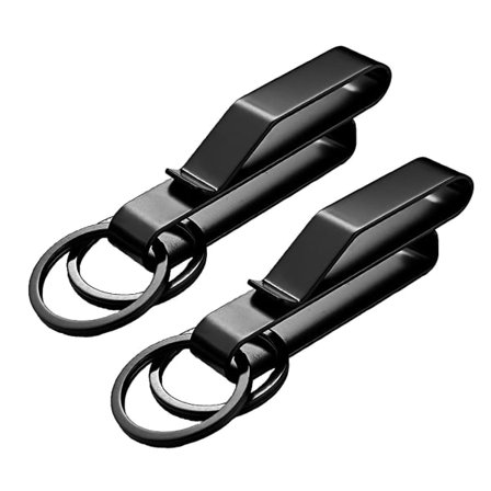 2 stk. Stealth Hiking Brannvesen Politi Nøkkelholder i rustfritt stål for belte