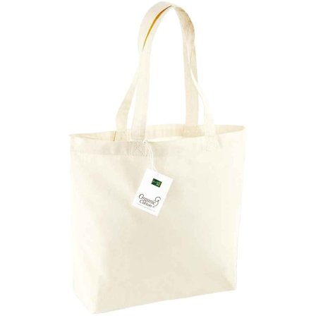 Westford Mill Ekologisk Bomull 16L Shopper Bag One Size Naturlig