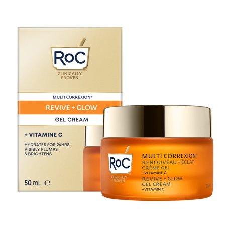 ROC Multi Correxion Revive + Glow Crema Viso Gel 50ml - Gel viso illuminante