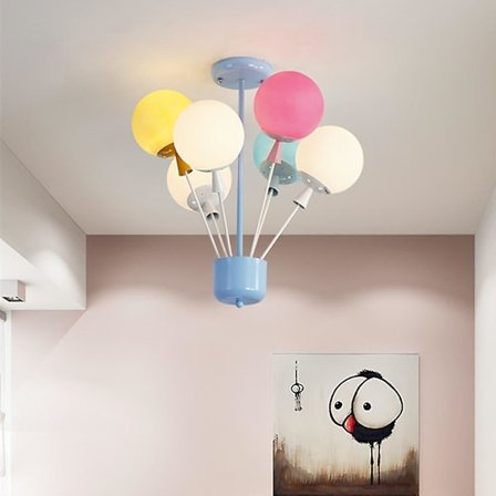 6-ljus 60cm Hängande Lykta Design Taklampa Metall