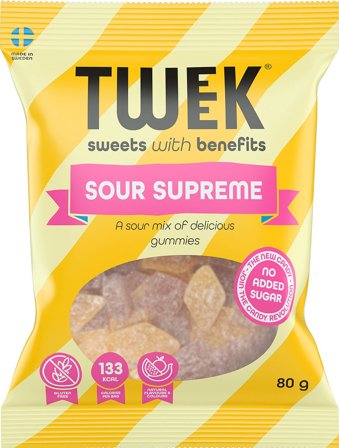 TWEEK Sour Supreme, Helse & Madvarer, Snacks, Lakrids & Vingummi