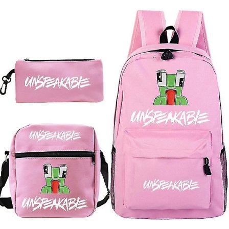 Unspeakable Student Schoolbag Leisure Small Shoulder Bag Pen Case Three-piece Set