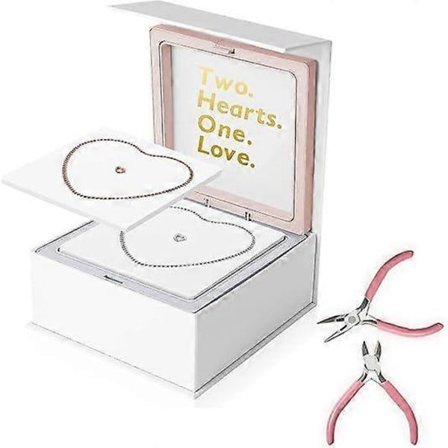 Permanent Armbåndssæt Evighedsarmbånd Fremstilling til Par Venskabsarmbånd DIY Låst Armbånd Valentinsdag Smykkegave Sølv og Rosaguld