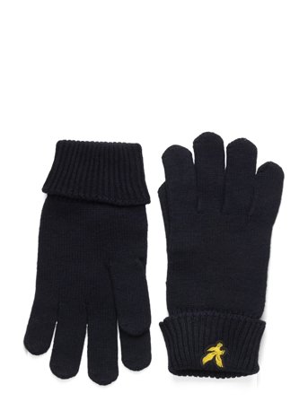 Cotton Merino Gloves Navy Lyle & Scott
