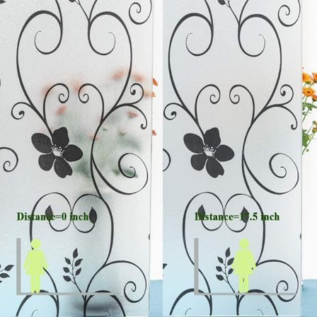 Fönsterfilm för integritet Fönsterfilm Frostat glasfilm Ingen lim Statisk