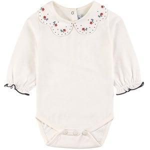 Tartine et Chocolat White Baby Body With Embroidered Collar 6 Months - Tops - 6 months - White
