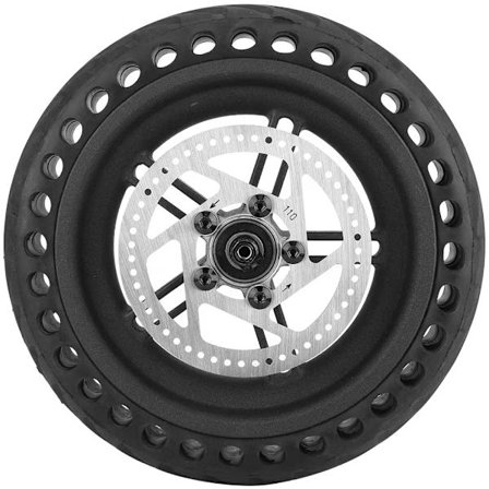 Xiaomi M365 Puhkeamattomat renkaat takavanteella ja jarrulevyllä