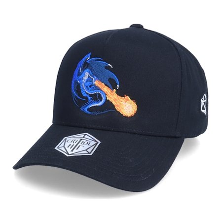 Critiql Hit - Sort adjustable Kasket - Azure Breath Dragon D20 A-Frame Adjustable @ Hatstore