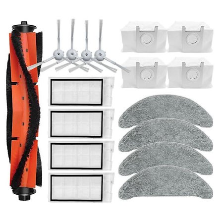 For Xiaomi Roidmi Eve Plus SDJ01RM Robotstøvsuger Reservedeler Tilbehør Hovedsidebørste Hepa Filter Mopp Støvpose