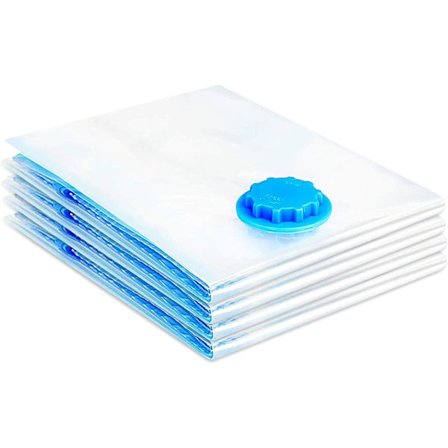 Premium Vakuumförvaringsväskor 50x70cm – Lufttäta och Vattentäta Kompressionspåsar för att Spara Utrymme - Förvara Kläder, Sängkläder, Gardiner & Mer 