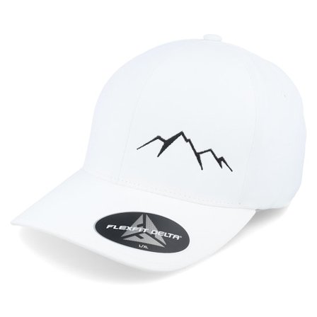 Wild Spirit - White - flexfit - Cap - Small Mountain Delta White Flexfit - Hatstore