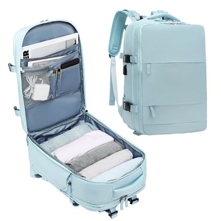 Rejsetaske til flykabine 45x36x20 til Vueling, EasyJet, Ryanair Vandafvisende og Rummelig Bagage (2210-001 1288 2350 D7)