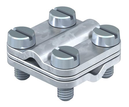 Obo Bettermann 5064015 Grenklemme 4 stk. skallskruer M4 x 16, Jording & lynavledere