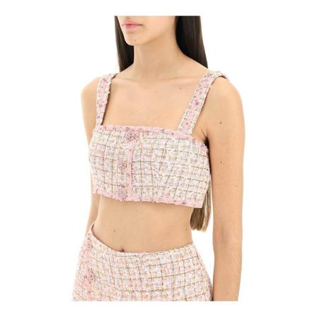 Self Portrait, Sleeveless Tops Roze, Dames, Maat:XS