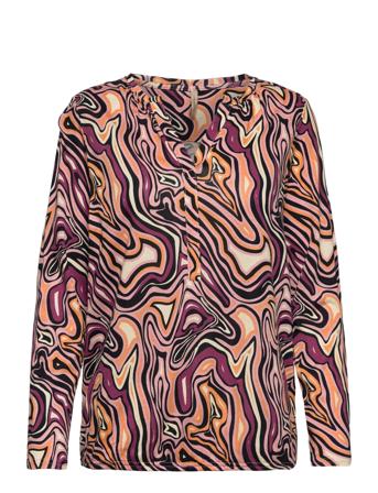 Sc-Felicity Aop Bluse Langermet Multi/mønstret Soyaconcept*Betinget Tilbud