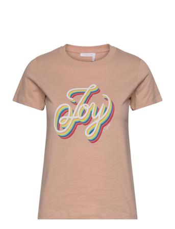 Top T-shirts & Tops Short-sleeved Rosa See By Chloé*Betinget Tilbud
