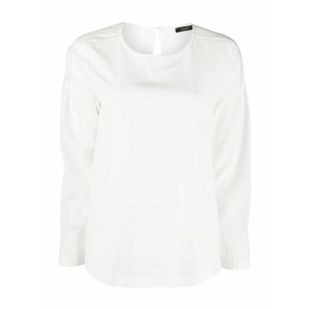 Peserico, Crepe DE Chine Shirt Wit, Dames, Maat:S