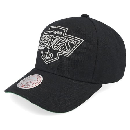 Mitchell & Ness - Negro adjustable Gorra - Los Angeles Kings Neon Logo Pro Cap Vintage Black Adjustable @ Hatstore