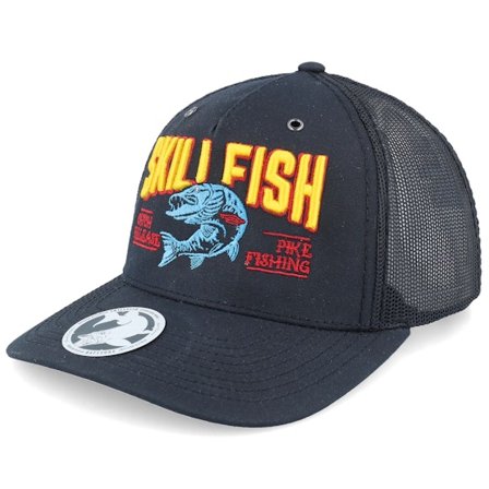 Skillfish - Svart trucker Caps - Pike 3d Logo 112wh Hawthorne Solid Black Trucker @ Hatstore