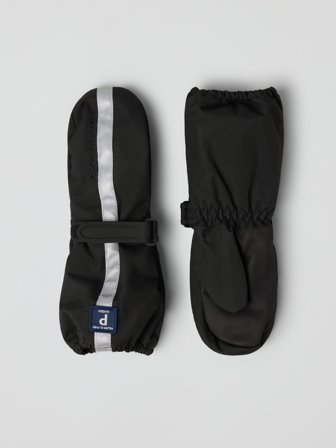 Vatterte votter - 1 - barneklær - black - Polarn O. Pyret