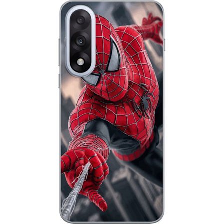Kompatibel Mobilcover til Motorola OnePlus Nord 5 Dynamisk Spider-Man-illustration i action-perspektiv, superheltetema med bevægelsesenergi og cinema
