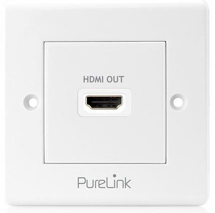 PURELINK PI100 | PureInstall HDMI Wallplate 1-Port | On-wall | White