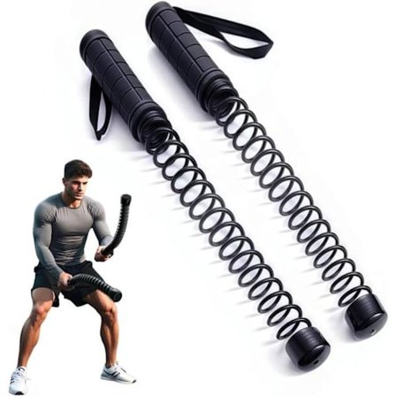2 kpl Ropeless Battle Ropes – Kannettavat treeniköydet kotiharjoitteluun, HIIT-harjoitteluun, voimaharjoitteluun ja lihasten kasvattamiseen