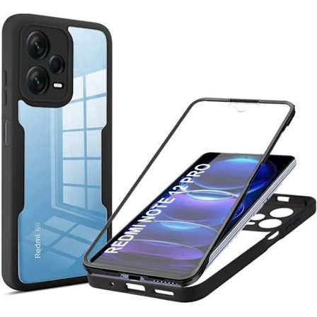Fodral - Xiaomi - Redmi Note 12 Pro 5G - 360 Graders Skydd - Hård - Svart