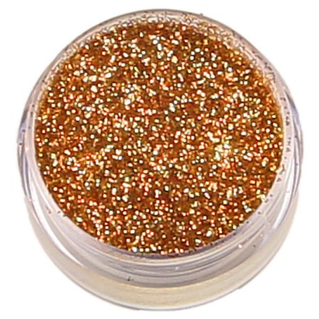 Negleglitter - Finkornet - Gullbrun - 8ml - Glitter