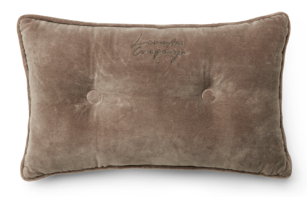 Lexington Pute Knappet Velour stone_30x50