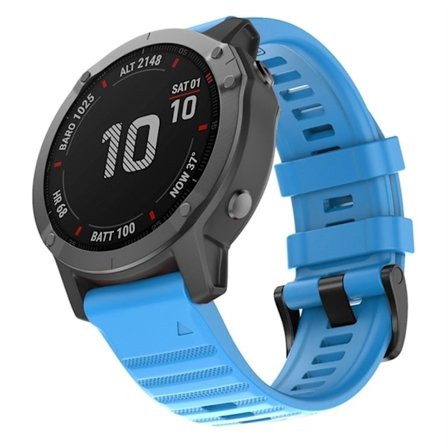 Garmin Fenix 7/7 Pro/Quatix 7/7Pro Klockarmband i Silikon - Blå