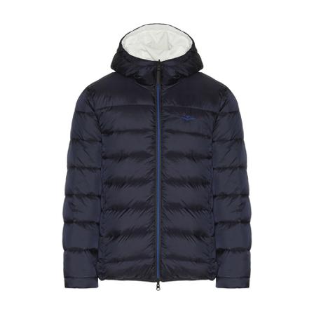 Aeronautica Militare, Reversible short parka Blauw, Heren, Maat:L