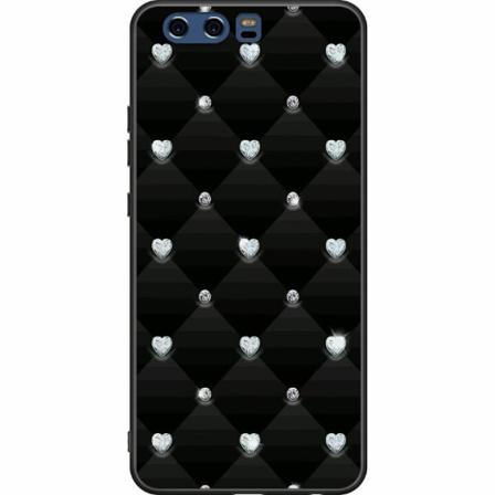 Huawei P10 Svart Skal Bling Heart