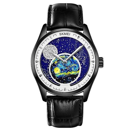 Skmei 2115 30m vedenkestävä kuun vaihe kvartsikello