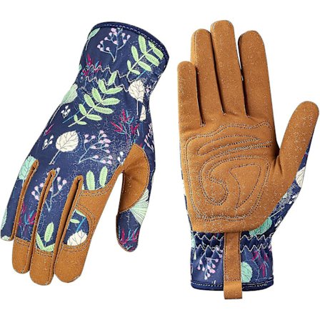 Læder Havehandsker Til Kvinder - Arbejdshandsker Til Lugning, Gravning, Plantning, Rive Og Beskæring - Sfygv