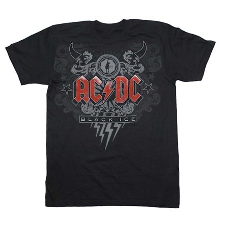 AC/DC T-tröja AC/DC Svart Ice T-shirt