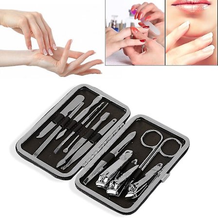 12 i 1 Negleklipper Sæt Pedikyr Manikyr Værktøjer Nipper Kit