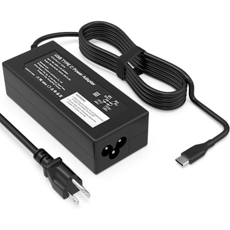 65 W USB C -kannettavan tietokoneen laturi, yhteensopiva Dell-kannettavien ja muiden USB Type C -virtalähteiden kanssa