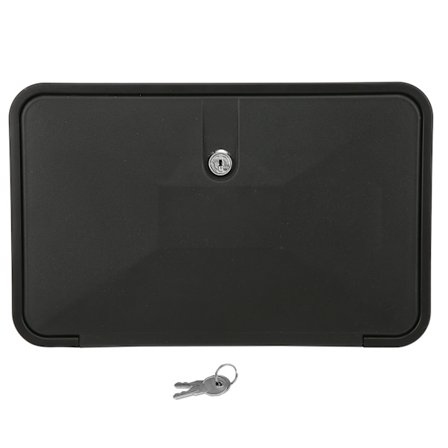 Utendørs Dusjbokssett Håndholdt Dusjboks med Slange Lås Tilbehør Svart