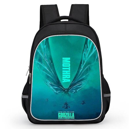 Godzilla Print School Bag Kids Waterproof Backpack #1
