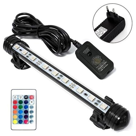 LED-akvariebelysning, akvariedykkerlys med timer, 18CM