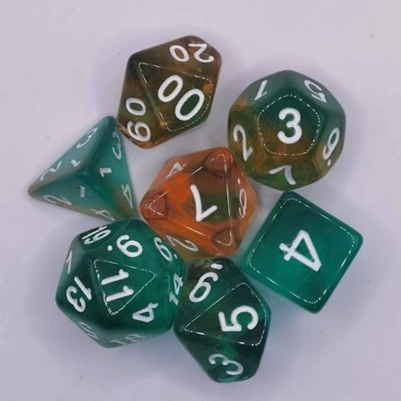 7 stk/sæt DND-terninger polyhedriske terninger STYLE 8 STYLE 8